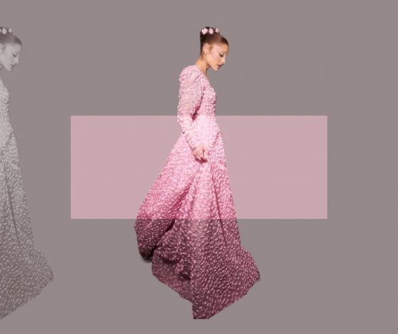 Ариана Гранде в легендарном кутюрном платье Юбера де Живанши 1995 года, которое считается последним в карьере дизайнера