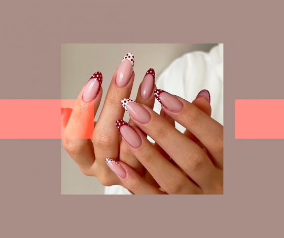 10 идей весеннего френча в горошек